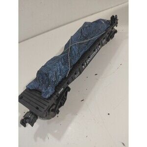 Menards 81346 O Gauge Model Railroad Pennsylvania Flatcar w/Tarp Covered Load
